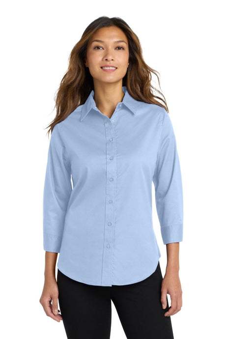 Port Authority L612 Women's 3/4 - Sleeve Easy Care Shirt - Port Authority L612 Light Blue XS Women's