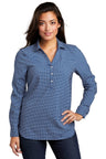 Port Authority ® Ladies City Stretch Tunic LW680 - Port Authority LW680 True Blue/ White XS Women's