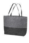 Port Authority ® Large Felt Tote. BG402L - Port Authority BG402L Felt Charcoal/ Felt Grey OSFA Tote Bags