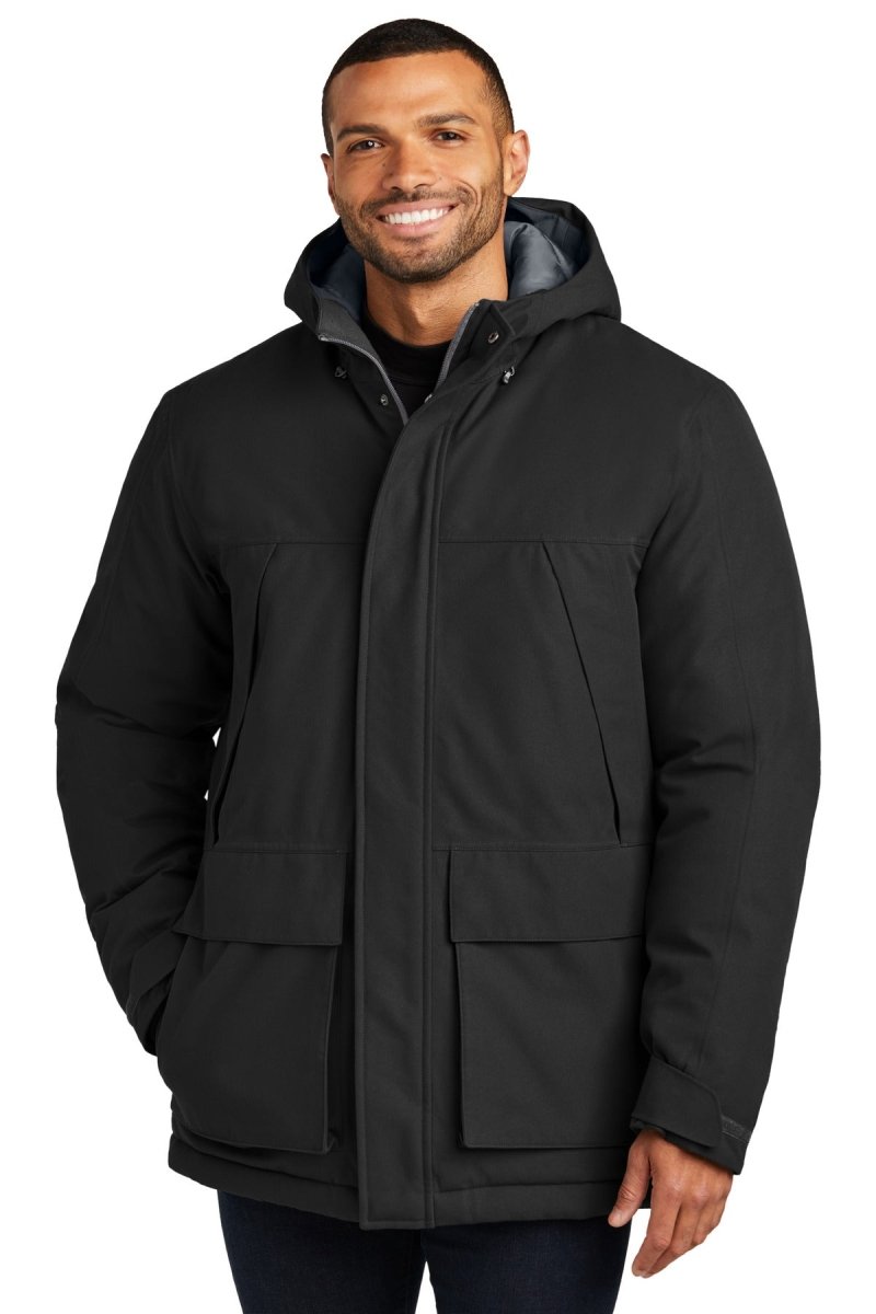 Port Authority ® Latitude Waterproof Heavyweight Parka J363 - Port Authority J363 Deep Black XS Insulated Jackets