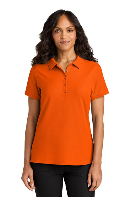Port Authority LK200 Women's Wearever Signature Pique Polo Neon Orange XS Polos/Knits
