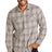 Port Authority ® Long Sleeve Ombre Plaid Shirt W672 - Port Authority W672 Frost Grey XS Woven Shirts