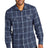 Port Authority ® Long Sleeve Ombre Plaid Shirt W672 - Port Authority W672 True Navy XS Woven Shirts