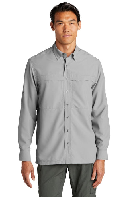 Port Authority ® Long Sleeve UV Daybreak Shirt W960 - Port Authority W960 Gusty Grey XS Woven Shirts