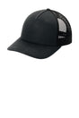 Port Authority ® Low - Profile Snapback 5 - Panel Trucker Cap C115LP - Port Authority C115LP Black/ Black OSFA Hats
