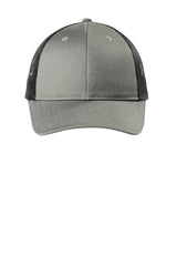 Port Authority ® Low - Profile Snapback Trucker Cap. C112LP - Port Authority C112LP Heather Grey/ Black OSFA Hats