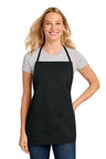 Port Authority ® Medium - Length Apron. A525 - Port Authority A525 Black OSFA Aprons