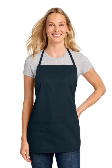 Port Authority ® Medium - Length Apron. A525 - Port Authority A525 Navy OSFA Aprons