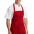 Port Authority ® Medium - Length Apron with Pouch Pockets. A510 - Port Authority A510 Red OSFA Aprons