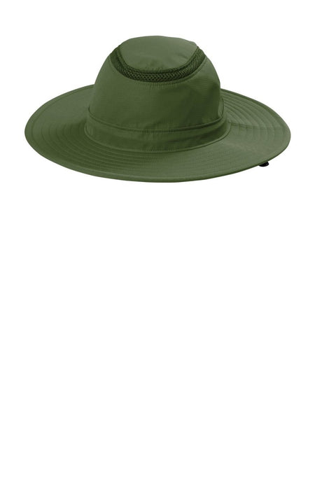 Port Authority ® Outdoor Ventilated Wide Brim Hat C947 - Port Authority C947 Olive Leaf L/XL Hats