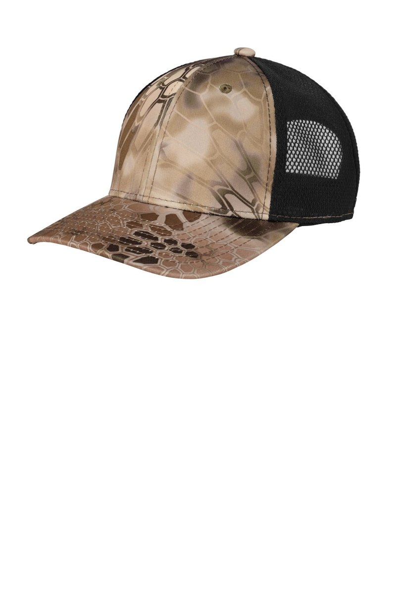 Port Authority ® Performance Camouflage Mesh Back Snapback Cap C892 - Port Authority C892 Kryptek Highlander/ Black OSFA Hats