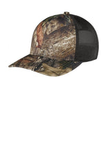 Port Authority ® Performance Camouflage Mesh Back Snapback Cap C892 - Port Authority C892 Mossy Oak Break - Up Country/ Black OSFA Hats