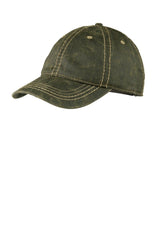 Port Authority ® Pigment Print Distressed Cap. C924 - Port Authority C924 Olive OSFA Hats