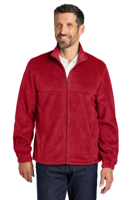 Port Authority ® Plush Fleece Full - Zip Jacket F190 - Port Authority F190 Rich Red XS Outerwear