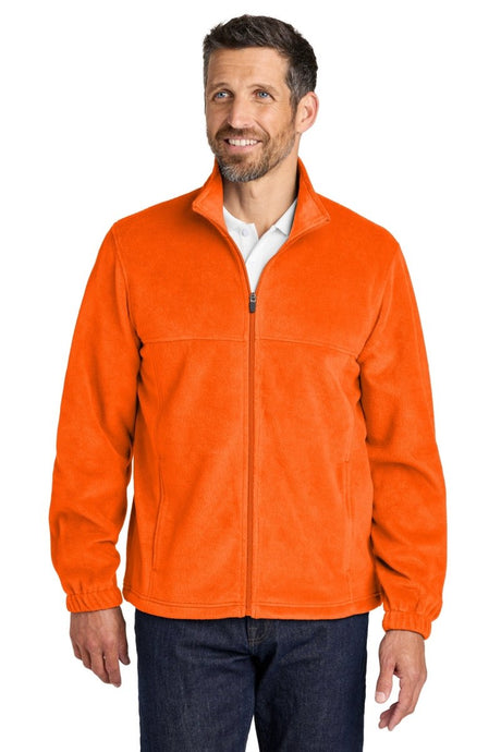 Port Authority ® Plush Fleece Full - Zip Jacket F190 - Port Authority F190 S. Orange XS Outerwear