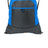 Port Authority ® Pocket Cinch Pack. BG611 - Port Authority BG611 Brilliant Blue/ Deep Smoke OSFA Drawstring Bags