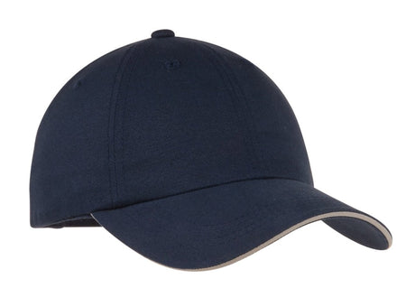 Port Authority ® Reflective Sandwich Bill Cap. C832 - Port Authority C832 Navy/ Reflective OSFA Hats
