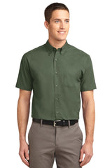 Port Authority S508 Short Sleeve Easy Care Shirt – Wholesale Woven Dress Shirts Clover Green XS Woven Shirts