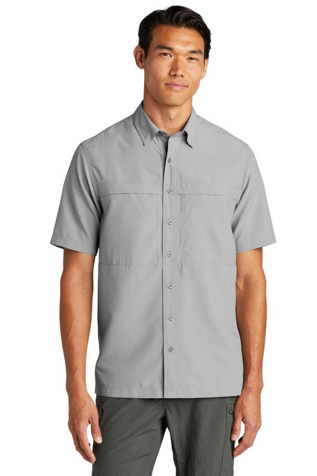 Port Authority ® Short Sleeve UV Daybreak Shirt W961 - Port Authority W961 Gusty Grey XS Woven Shirts