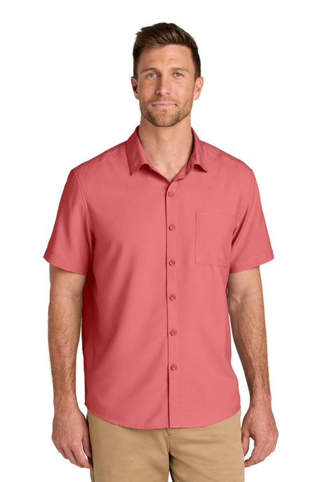 Port Authority ® Short Sleeve UV Dockside Shirt W963 - Port Authority W963 Coral Reef XS Woven Shirts