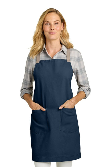 Port Authority ® Signature Heavy Twill Crossback Apron A902 - Port Authority A902 River Blue Navy OSFA Aprons
