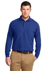 Port Authority ® Silk Touch™ Long Sleeve Polo. K500LS - Port Authority K500LS Royal XS Polos/Knits