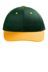 Port Authority ® Snapback Cap C118 - Port Authority C118 Dark Green/ Gold OSFA Hats