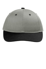 Port Authority ® Snapback Cap C118 - Port Authority C118 Heather Grey/ Black OSFA Hats