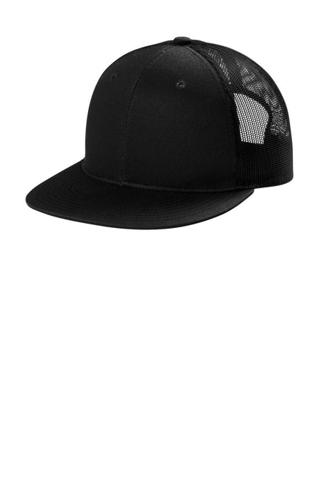 Port Authority ® Snapback Flat Bill Trucker Cap C117 - Port Authority C117 Black OSFA Hats