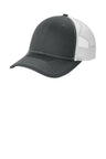 Port Authority ® Snapback Ponytail Trucker Cap LC401 - Port Authority LC401 Grey Steel/ White OSFA Hats