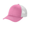 Port Authority ® Snapback Ponytail Trucker Cap LC401 - Port Authority LC401 True Pink/ White OSFA Hats
