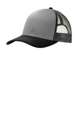Port Authority ® Snapback Trucker Cap. C402 - Port Authority C402 Gusty Grey/ Black/ Grey Steel OSFA Hats