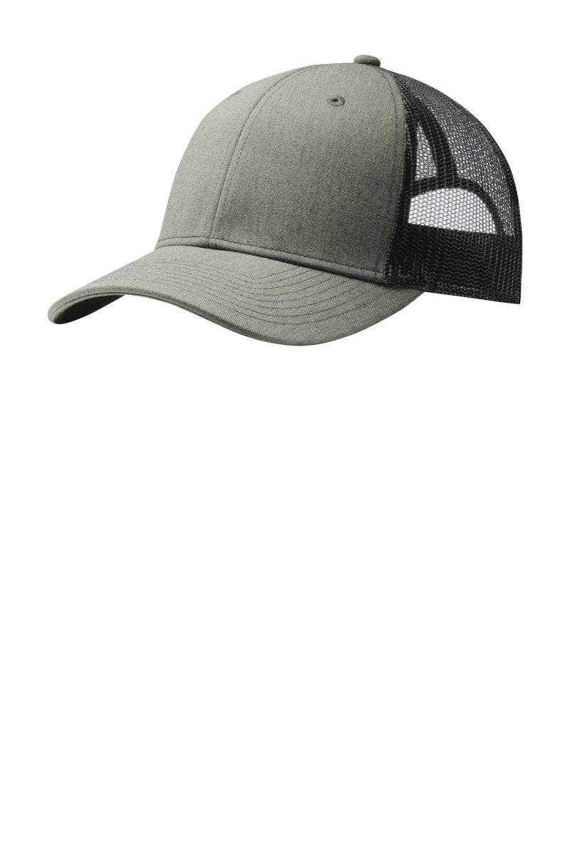Port Authority ® Snapback Trucker Cap. C402 - Port Authority C402 Heather Grey/ Black OSFA Hats