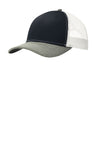 Port Authority ® Snapback Trucker Cap. C402 - Port Authority C402 Rich Navy/ Heather Grey/ White OSFA Hats