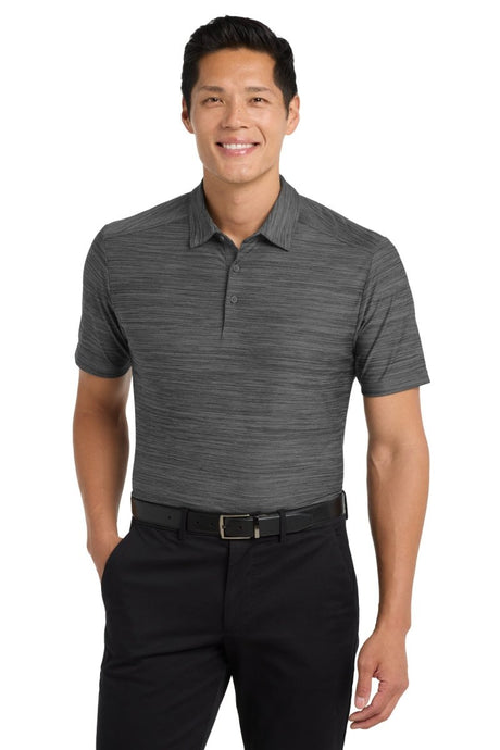 Port Authority ® Stretch Heather Polo K583 - Port Authority K583 Black/ Thunder Grey XS Polos/Knits