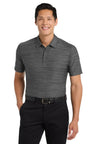 Port Authority ® Stretch Heather Polo K583 - Port Authority K583 Black/ Thunder Grey XS Polos/Knits