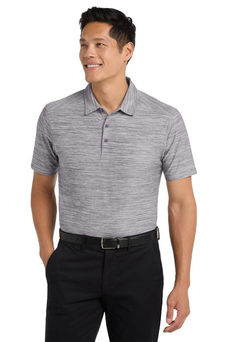 Port Authority ® Stretch Heather Polo K583 - Port Authority K583 Graphite/ White XS Polos/Knits