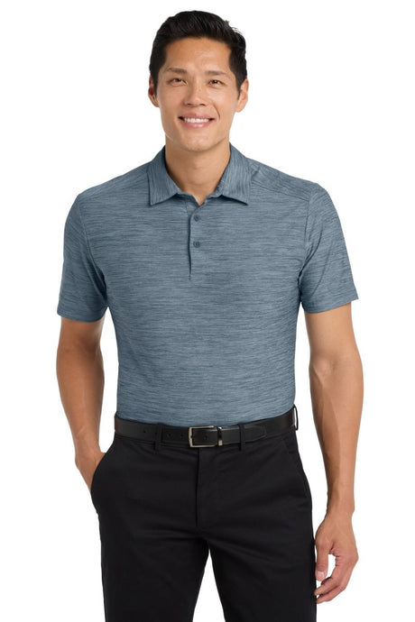 Port Authority ® Stretch Heather Polo K583 - Port Authority K583 Regatta Blue/ Gusty Grey XS Polos/Knits