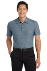 Port Authority ® Stretch Heather Polo K583 - Port Authority K583 Regatta Blue/ Gusty Grey XS Polos/Knits