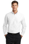 Port Authority ® SuperPro ™ Oxford Shirt. S658 - Port Authority S658 White XS Woven Shirts