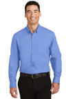 Port Authority ® SuperPro ™ Twill Shirt. S663 - Port Authority S663 Ultramarine Blue XS Woven Shirts