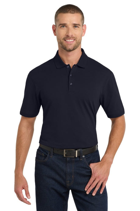Port Authority ® Tall EZCotton ® Polo TK8000 - Port Authority TK8000 Navy LT Polos/Knits