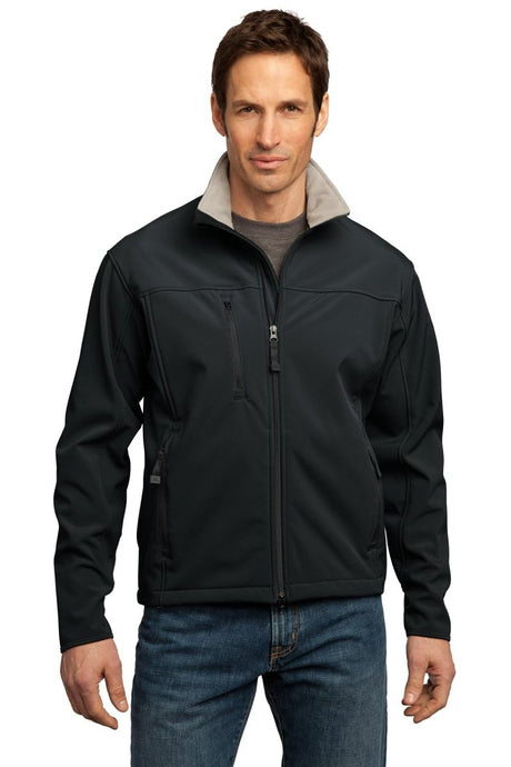 Port Authority ® Tall Glacier ® Soft Shell Jacket. TLJ790 - Port Authority TLJ790 Black/ Chrome LT Soft Shell Jackets