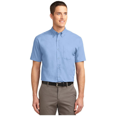 Port Authority ® Tall Short Sleeve Easy Care Shirt. TLS508 Light Blue/ Light Stone LT Tall