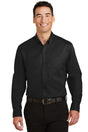 Port Authority ® Tall SuperPro ™ Twill Shirt. TS663 - Port Authority TS663 Black LT Tall