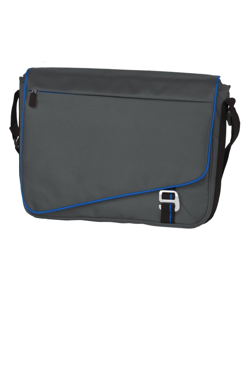 Port Authority ® Transit Messenger. BG302 - Port Authority BG302 Deep Smoke/ Royal OSFA Messenger Bags