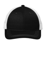 Port Authority ® Unstructured Snapback Trucker Cap C119 - Port Authority C119 Black/ White OSFA Hats