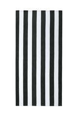 Port Authority ® Value Cabana Stripe Beach Towel PT45 - Port Authority PT45 Black OSFA Classic Towels