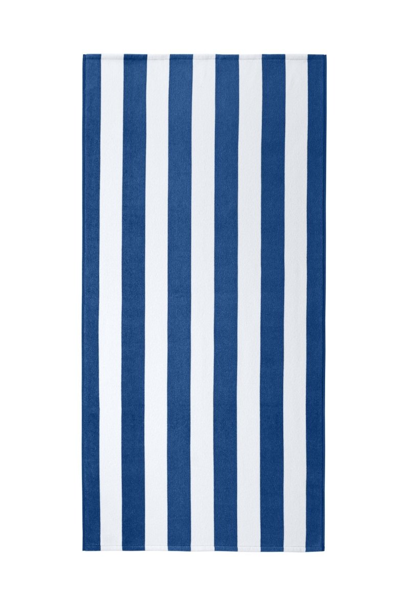 Port Authority ® Value Cabana Stripe Beach Towel PT45 - Port Authority PT45 Royal OSFA Classic Towels