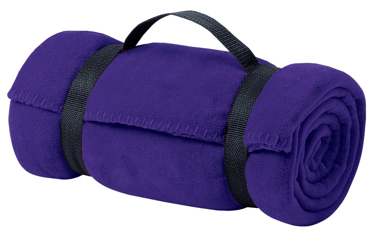 Port Authority ® - Value Fleece Blanket with Strap. BP10 - Port Authority BP10 Purple OSFA Accessories